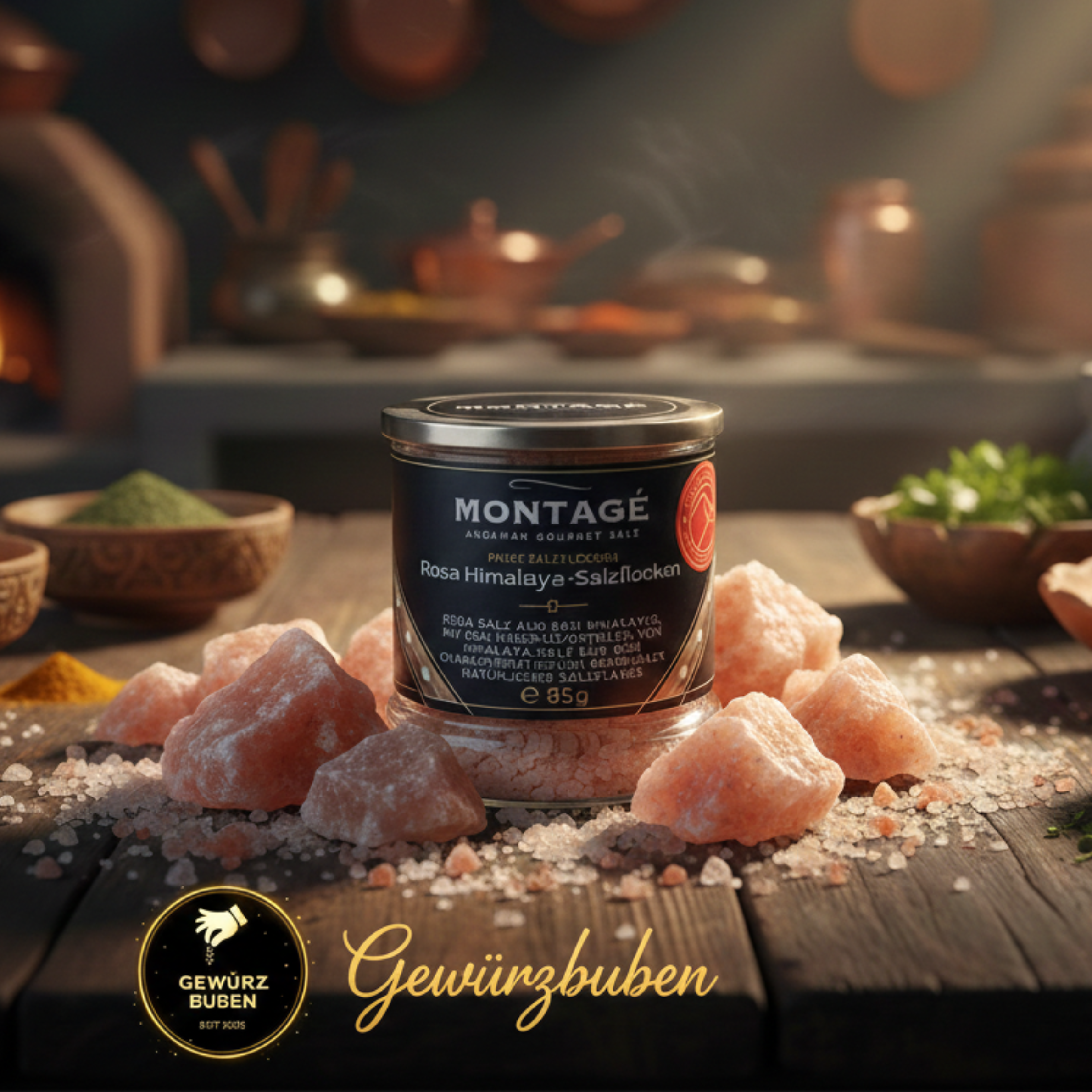 Fleur de Sel Rosa Himalaya-Salzflocken