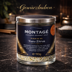 Fleur de Sel mit japanischer Yuzu und grünem Pfeffer